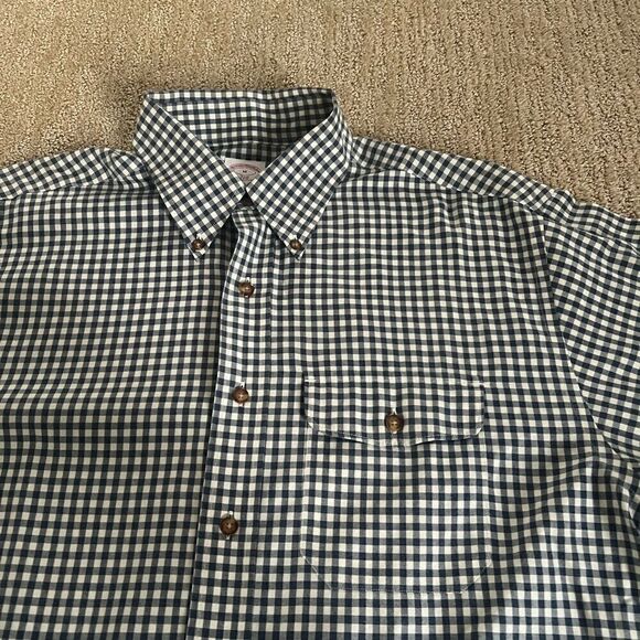 Brooks Brothers Blue and White Checkered Button Down Shirt - Picture 4 of 9